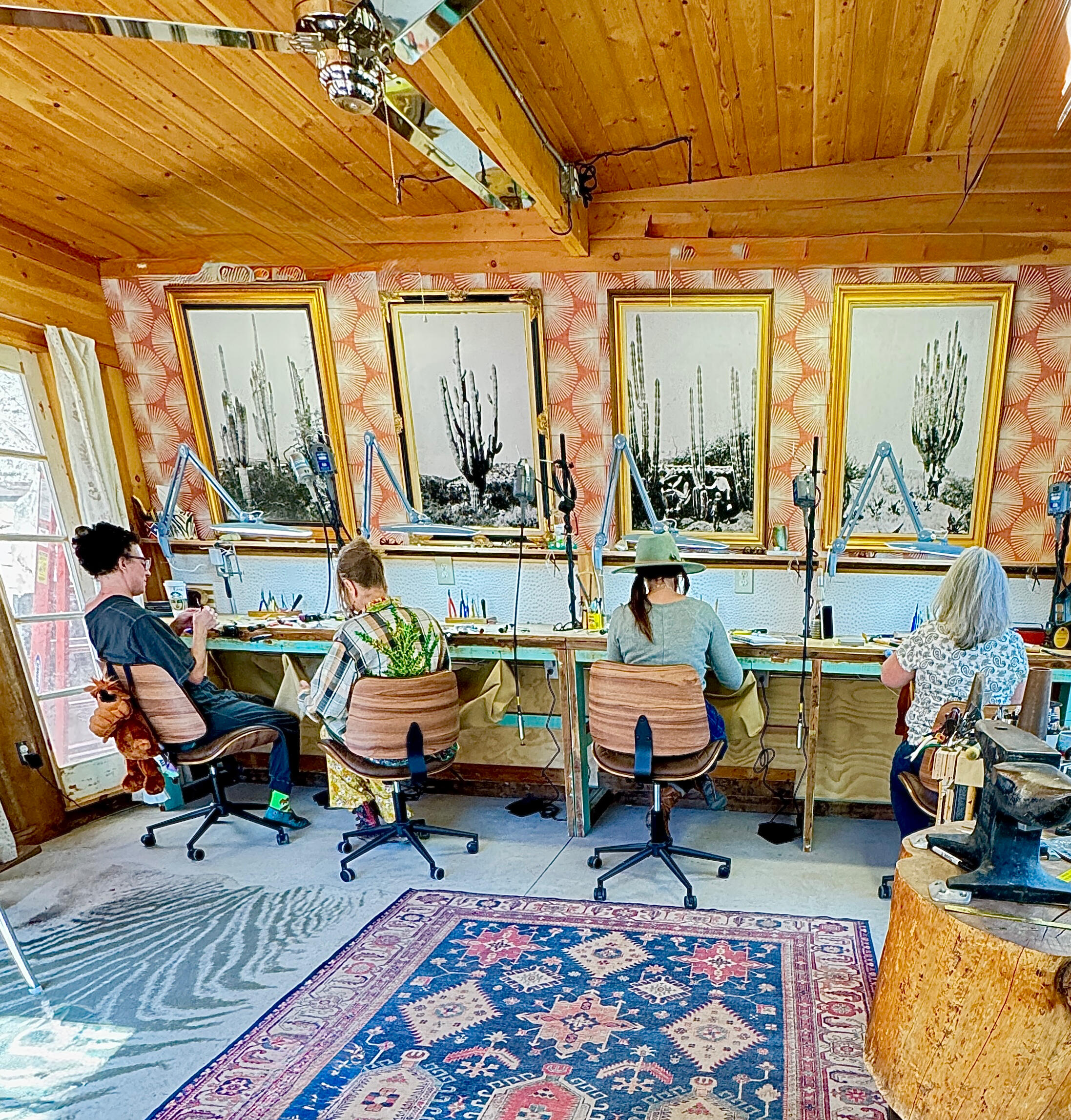 Students at work